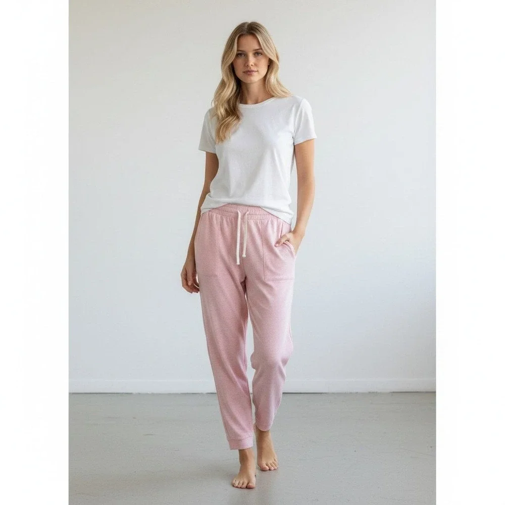The Royal Standard Jogger Set Womens Pink Brushed Hacci Lounge Coquette XL